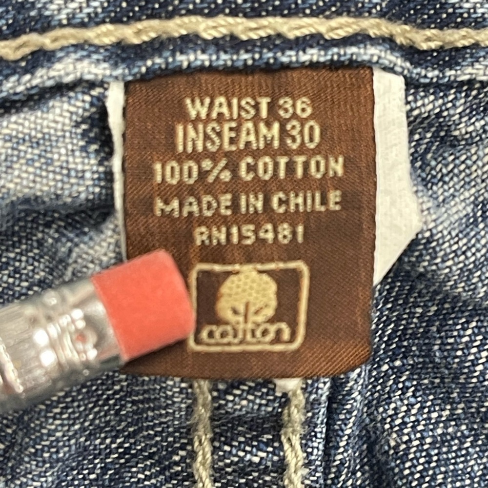 Tasso Elba Men’s Classic Fit Straight Leg Blue Denim Jeans Size 36 - Picture 10 of 12